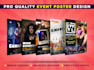 design attractive poster event, banner, flyer