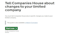 change your company details with hmrc