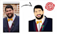 draw face portrait or face vector or face logo cartoon or face illustration