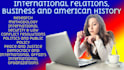 write history, and geography articles for you