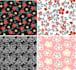 create a tropical floral pattern design