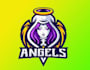 design outstanding angle logo with express deliver