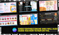 design editable DIY TV menu board or restaurant digital menu