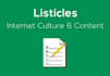 write fun SEO optimized listicles