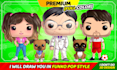 draw you in funko pop style