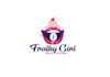do creative frothy girl logo for you