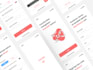 do clean and minimalist mobile app ui design