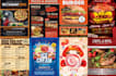 design a restaurant flyer, digital menu, or food flyer