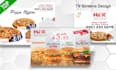 design modern creative restaurant food menu, digital flayers