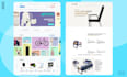 design a modern responsive e commerce landing page in figma