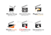 give creative movie logo design with new concepts