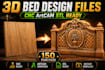 give you top 150 3d bed design for cnc