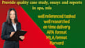 write a killer case study analysis and research and summary