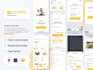 do clean trendy mobile app UI UX design using figma, adobe xd, sketch