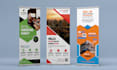 design roll up banner, door hanger, rack card, pull up, book cover, pop up, sign