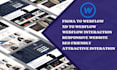 design a webflow website, webflow blog, xd, figma to webflow, webflow expert