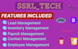 develop erp, cms, hrm, frm, crm, mrp, pos in any language