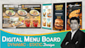design menu board or static menu flyer ready to print