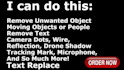 do vfx cleanup, object, text removal or anything from video