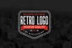 design an original retro badge logo