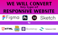 do any type of responsive website with wordpress, shopify, squrespace, webflow