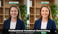 do high end headshot retouching and portrait editing