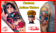 design custom anime tattoo or manga tattoo design