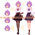 make you cute and amazing vtuber character sheet in 5 days