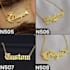 design custom personalized name necklace cutting file for laser cutting machine
