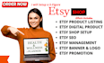 setup etsy digital products shop with etsy SEO, listing etsy digital product