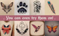 create a beautiful abstract tattoo concept