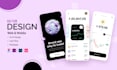 design modern mobile app UI UX in figma for ios and android app