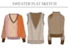 draw illustration, flat sketch,portrait and figure