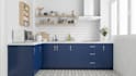 design kitchen interior in 3d and remodel cabinet