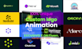 make custom logo animation and youtube intro reveal video
