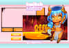 do a cute animated overlay for your vtuber stream on twitch
