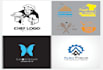 do modern timeless logo design and free source file