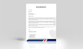 design professional letterhead in editable word format
