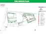design fire emergency evacuation plan, diagram, map