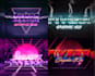 create unique 80s retro logo designs with neon style effects