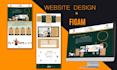 website design UI in 5 pages figma adobe photoshop and illustrator