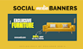 design eye catching social media banners and posts