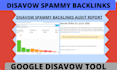 disavow toxic links, remove spammy backlinks