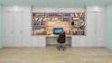 design kitchen, office, vanity interior 3d visualization