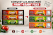 make your ai generated drink labels, food label, cosmetic label into print ready