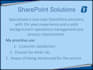 provide sharepoint design, development and business solutions