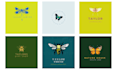 create a designer insect butterfly dragonfly bee logo