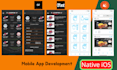 develop native ios app with swift, objective c, swiftui