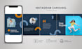 editable canva templates for instagram, linkedin carousel designs
