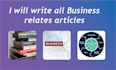 write business related articles for you